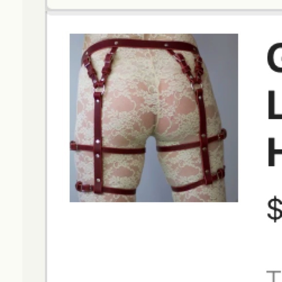 Wild Wolf Leather Works Other - Reserved adjustable harness wild wolf leather work Halloween costume